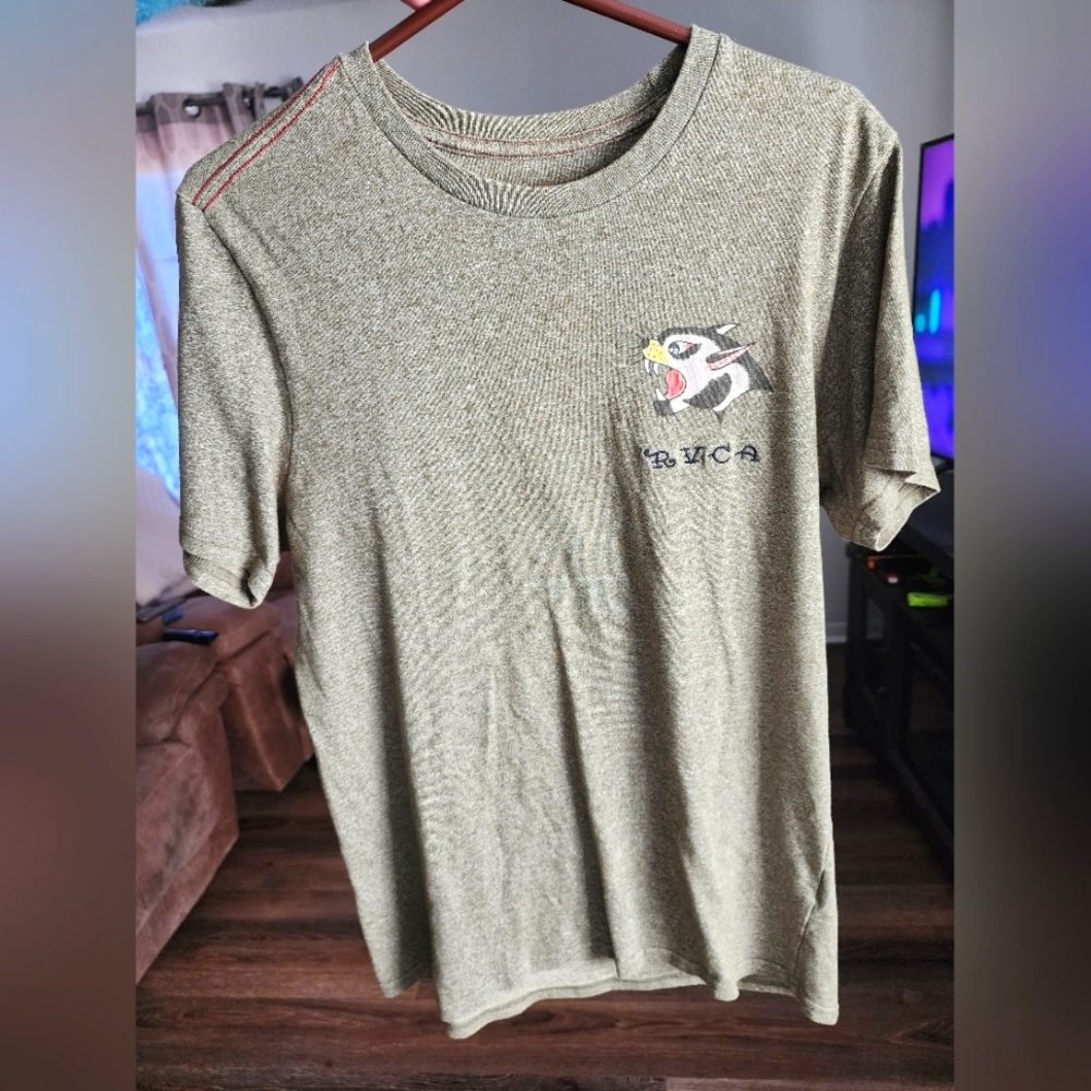 RVCA Panther T Shirt Olive